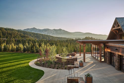 Outdoor banquet area