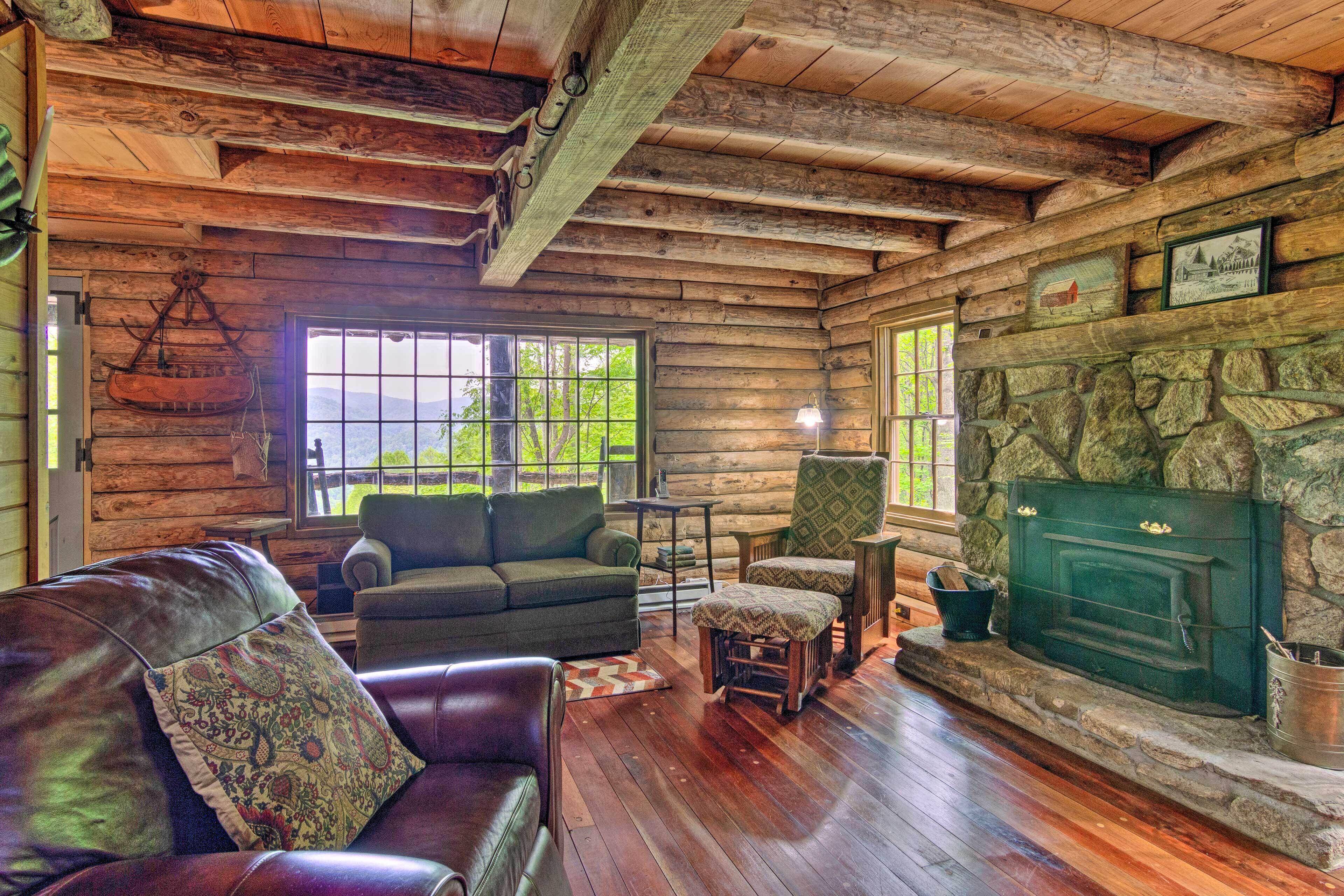 Secluded Cabin w/ Porch on 39 Acres: Ski & Hike