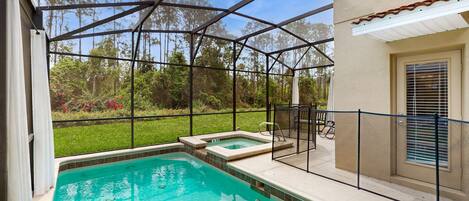 Una piscina riscaldata