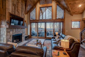 TV, fireplace, video games