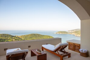 别墅, 2 间卧室, 私人游泳池, 海洋景观 | 露台