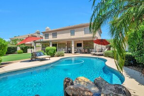 A heated pool - Backyard Oasis w/ Private Heated Pool & TV, Pool Table, Arcade Game, Near Golf, Dining & Mayo Clinic (Scottsdale)