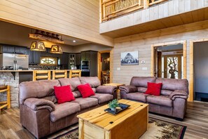 Smart TV, chimenea, reproductor de DVD, futbolito