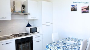 Fridge, microwave, oven