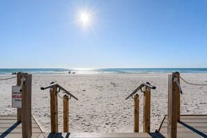 On the beach