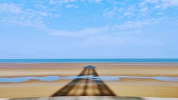 Beach nearby, white sand