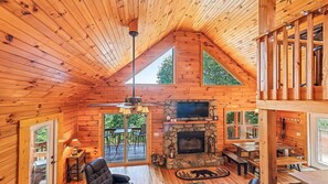 Smart TV, fireplace, DVD player, table football