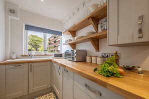 Fridge, microwave, dishwasher, highchair