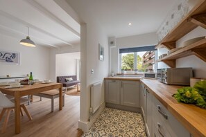 Fridge, microwave, dishwasher, highchair