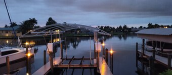 Orchid Lighthouse Canal Pool home with New waterfront Patio!