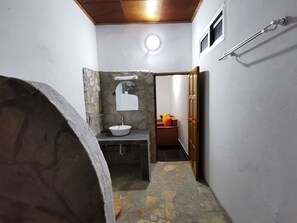 Shower, soap, toilet paper