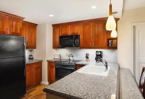 Fridge, microwave, oven, stovetop - Waikiki | Waikiki Lagoon Stay | Pool & Beach | 2BR (Honolulu)