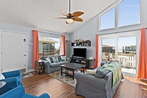 Tv, dvd-afspiller, bøger