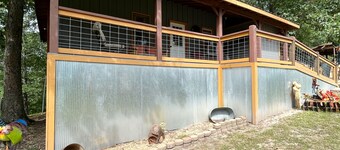 Unique cabins in the woods<br>Not friendly for Street Bikes. 