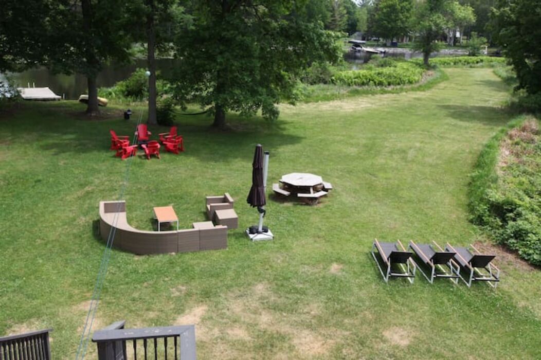 backyard ariel view
