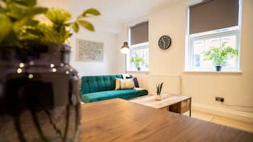 Standard Apartment, 1 Double Bed with Sofa bed | Living area | 40-inch Smart TV with cable channels, TV