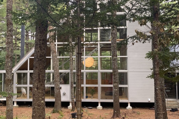 View from the Western side. The main staircase to second floor is visible.