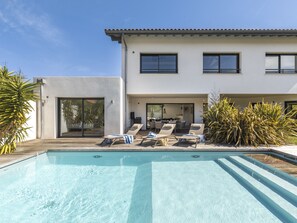 A heated pool