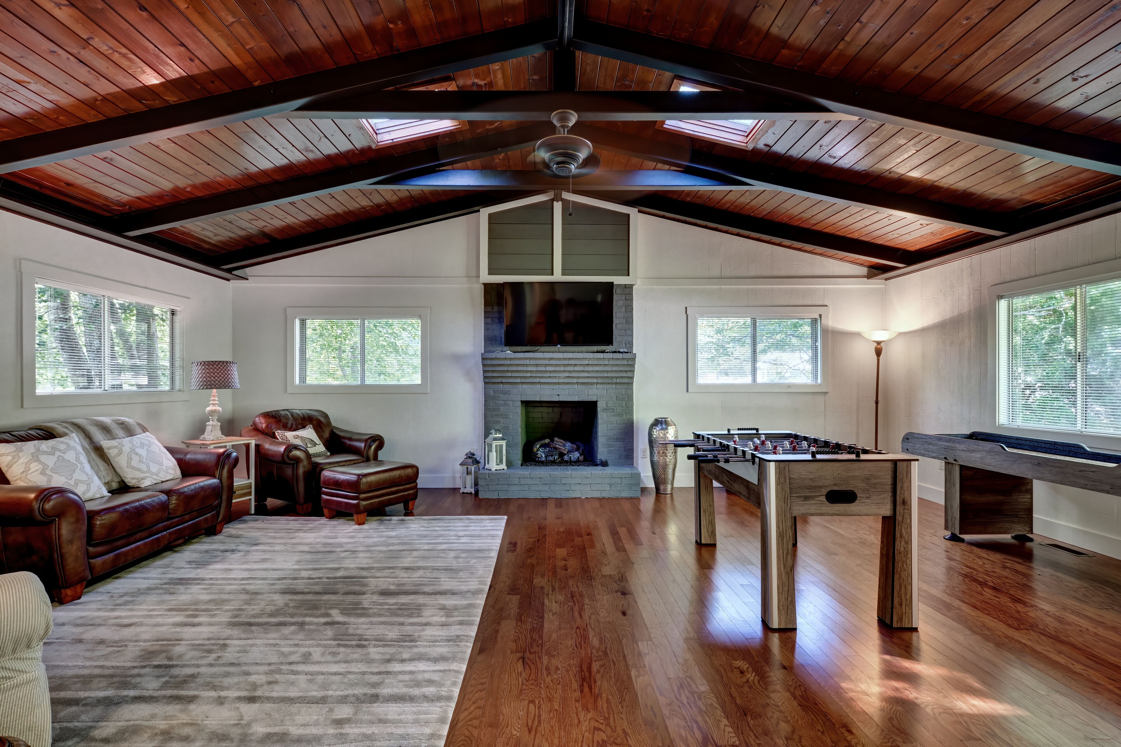 Family Room with gas fireplace