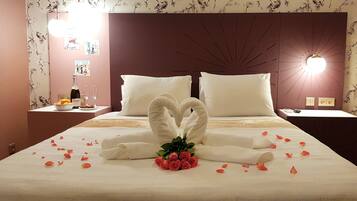 Hypo-allergenic bedding, individually decorated, individually furnished