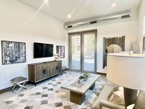 TV, offices - Luxury Condo, Downtown Whitefish, Indoor Parking! (Whitefish)
