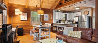 Family-Sized Mountain Cabin w/ Wood Fireplace, Dog-Friendly!