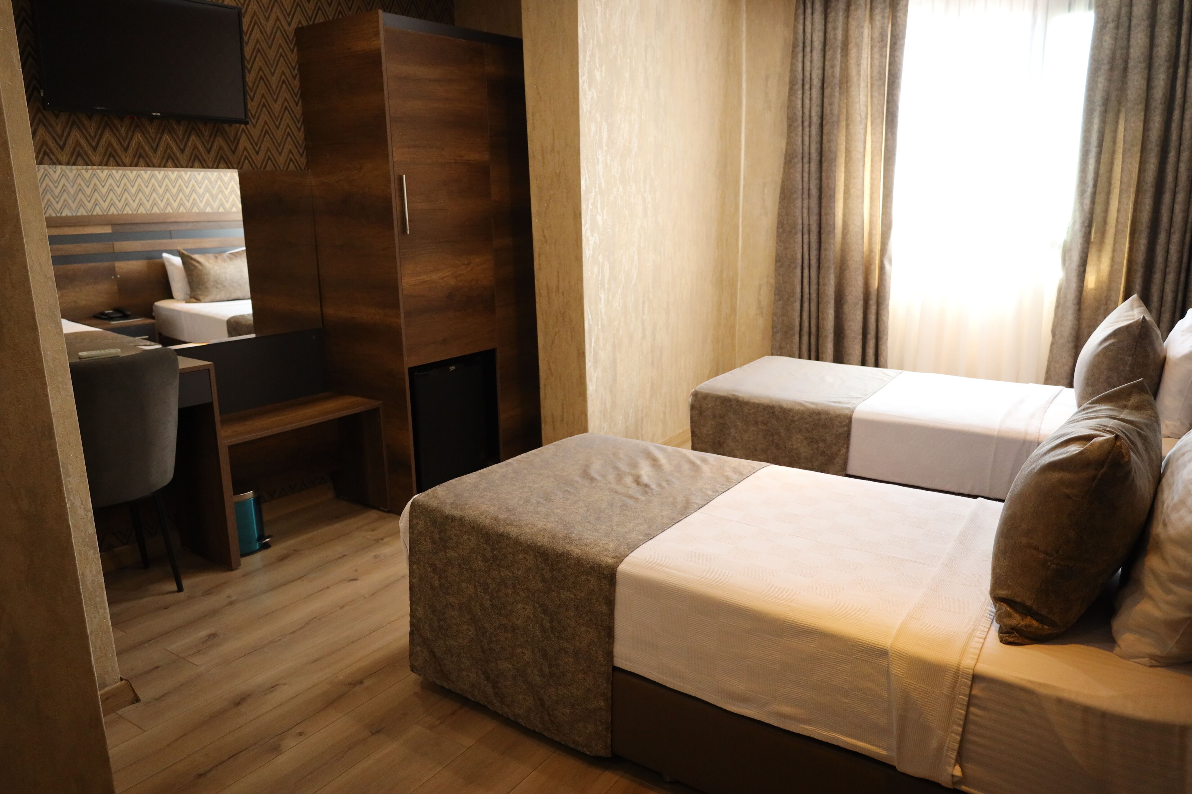 superior twin room | premium bedding, free minibar items, in-room safe, desk
