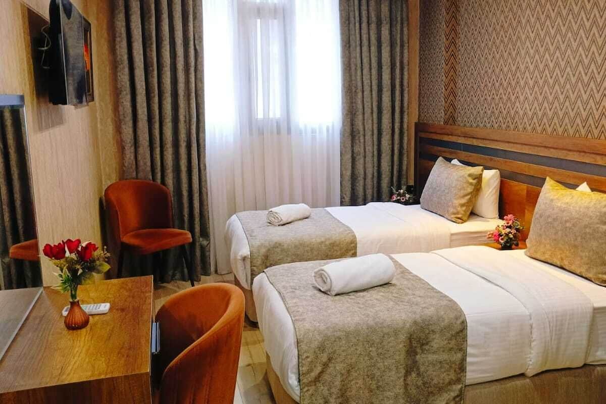 superior twin room | premium bedding, free minibar items, in-room safe, desk