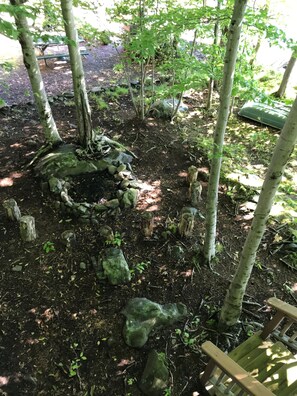 Property grounds - Lakefront 1BR cabin with boat and private dock, beaches, and fishing (Covington Township)