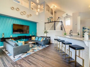 Smart TV, video games, table football