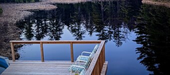 Waterfront, rustic resort like farmhouse with pool