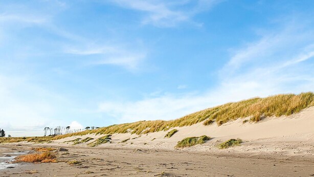 A sandy beach with dunes and sparse vegetation. - 3 bedroom beautiful home in Vanse (Vanse)
