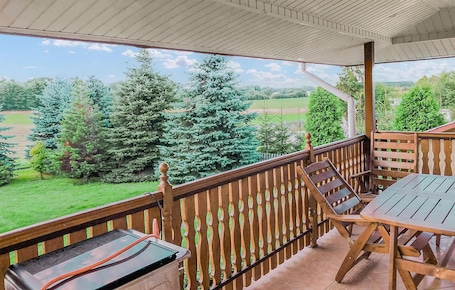 Outdoor dining. 4 bedroom awesome home in Serniki