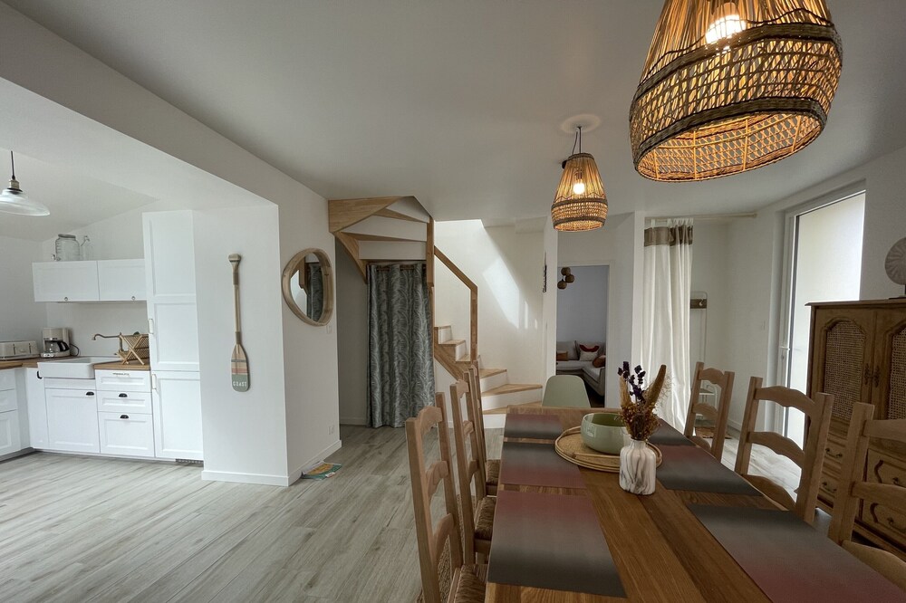 La Page Blanche ? Belle Maison Rénovée à 300m des Plages