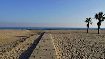 Vlak bij het strand