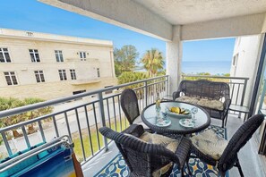 Incredible views from balcony. The bedroom has it's own access to the balcony. - Siesta Resort | Private Beach | Gulf Views | Pool (Sarasota)