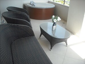 Casa, 2 habitaciones, accesible para personas con discapacidad, balcón | Jardines del alojamiento