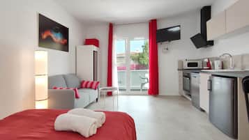 1 habitación y ropa de cama