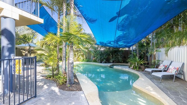 A heated pool