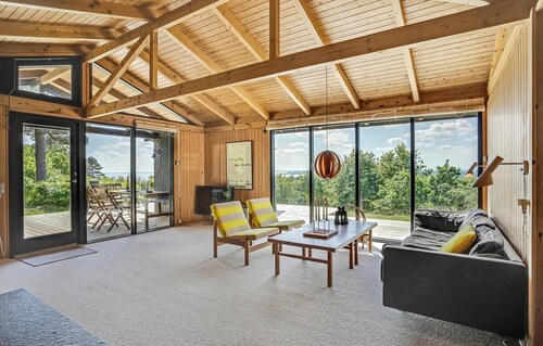 Nice home in Knebel with house sea view
