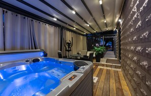 A heated pool