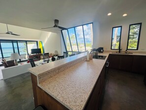 Fridge, microwave, oven, stovetop - Puu Poa #414 - stunning ocean bluff views (Princeville)