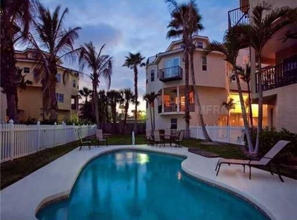 Outdoor pool, a heated pool - Great Gulf View! Steps to the No.1 Beach in a 2,759 sqft luxury townhome (Sarasota)