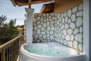 Superior Apartment, Hot Tub, Sea View | Private spa tub - Aloe Apartments with private Spa Tub by Konnect (Corfu)