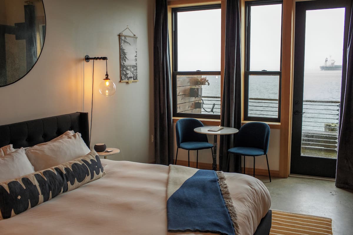 River View King 1st Floor | 1 bedroom, Frette Italian sheets, premium bedding, desk