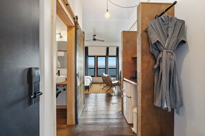 Luxe River View King 2nd Floor (No Pets) | Frette Italian sheets, premium bedding, desk, blackout curtains