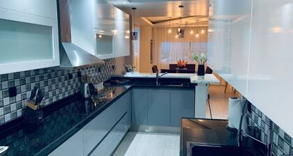 Upscale luxurious apartment with a superb view.