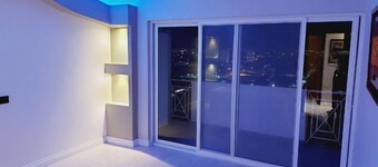 Upscale luxurious apartment with a superb view.