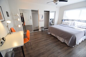 1 bedroom, individually decorated, individually furnished, desk