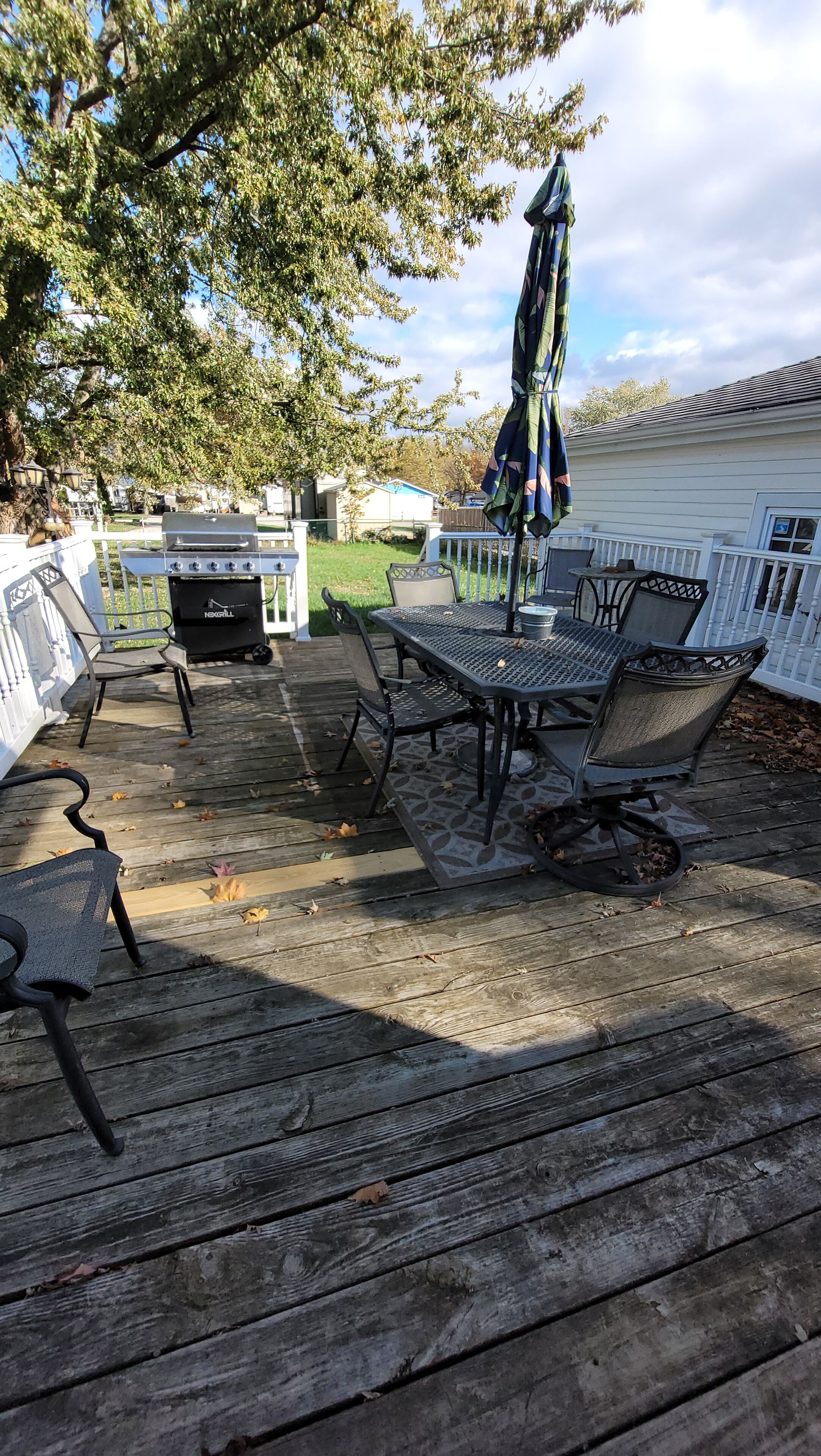 屋外ダイニングエリア